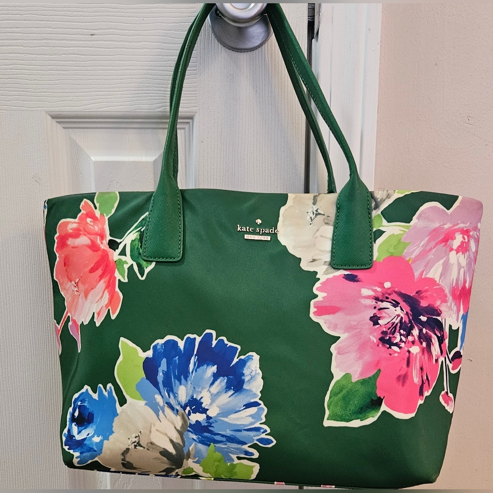 kate spade Green Floral Tote - Picture 3 of 3